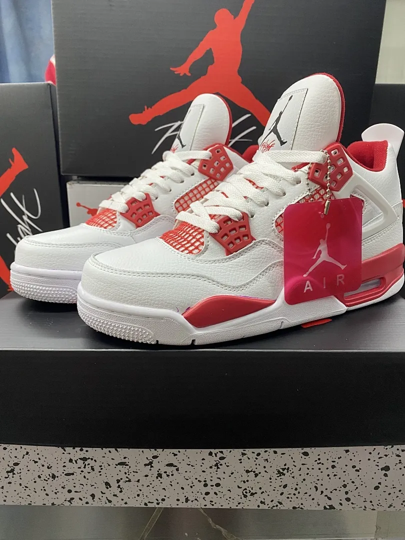 Air Jordan 4 'Blanco Rojo'
